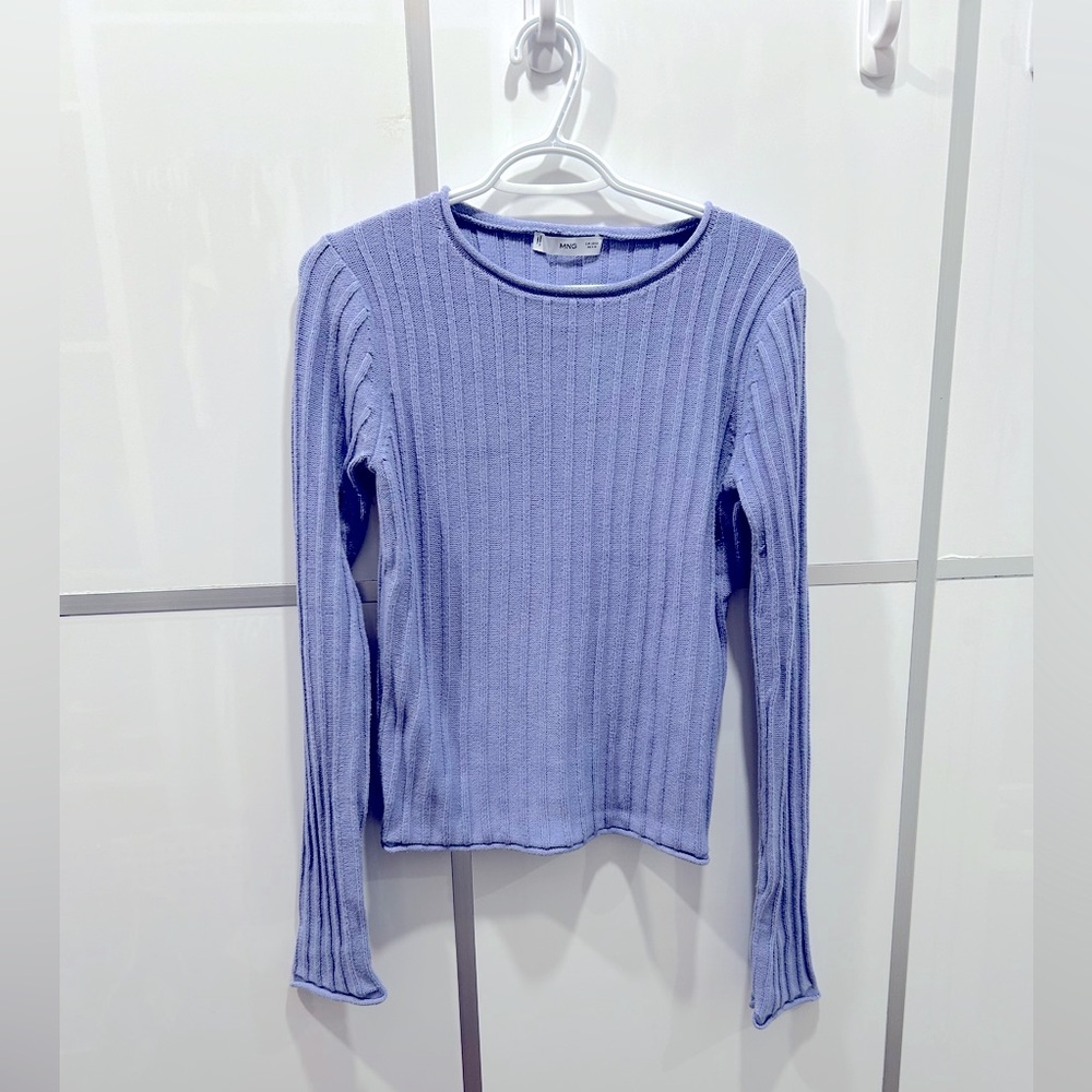 Mango Ribbed Knit Sweater